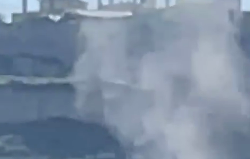 Thumbnail preview image for the video titled: The Israeli air force bombs a site in the village of Tamoun (West Bank)