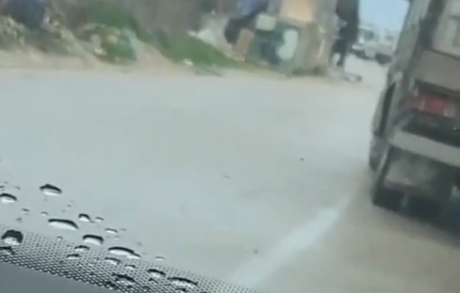 Thumbnail preview image for the video titled: Israeli soldiers detain a Palestinian youth and subject him to abuse (south of Nablus)