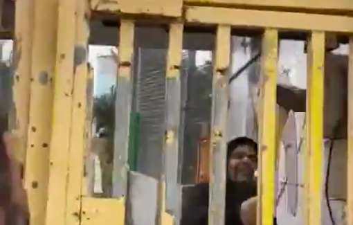 Thumbnail preview image for the video titled: Palestinians free elderly sick woman caged at home by settlers