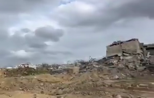 Thumbnail preview image for the video titled: Total destruction of farm lands in Beit Hanoun