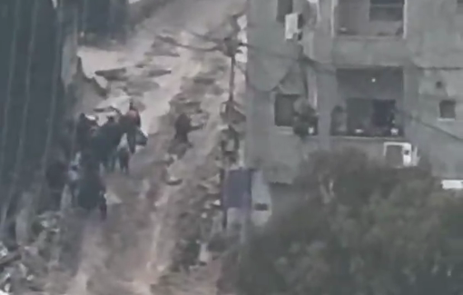 Thumbnail preview image for the video titled: Israeli forced the Palestinian families to evacuate their houses in Nour Shams under heavy rain and cold