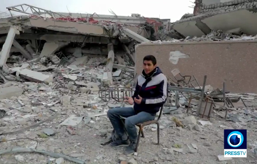 Thumbnail preview image for the video titled: Reporting about two universities in ruins in Gaza