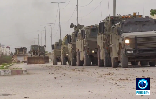 Thumbnail preview image for the video titled: Israeli military continues assault on Jenin for 22nd day