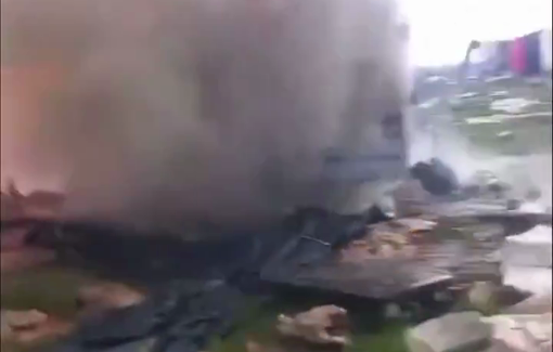 Thumbnail preview image for the video titled: Israeli terrorists settlers attempted to burn Palestinians alive in an attack on their homes in the village of Jaba