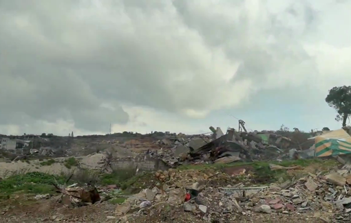 Thumbnail preview image for the video titled: Massive destruction caused by Israeli in the Lebanese border village of Kfar Kila