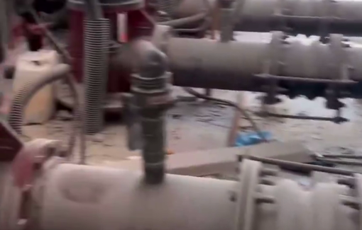 Thumbnail preview image for the video titled: IDF detonate Rafah water reservoir (Canada Well) 'in honor of Shabbat'