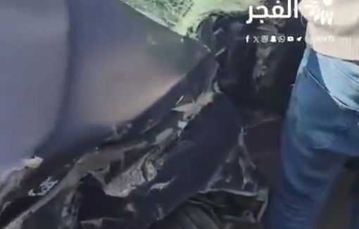 Thumbnail preview image for the video titled: Israeli military armored vehicle deliberately crashed into it in Tulkarm city, injuring a Palestinian youth