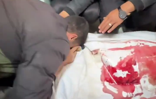 Thumbnail preview image for the video titled: Young man mourns his brother killed by Israeli drones in Rafah