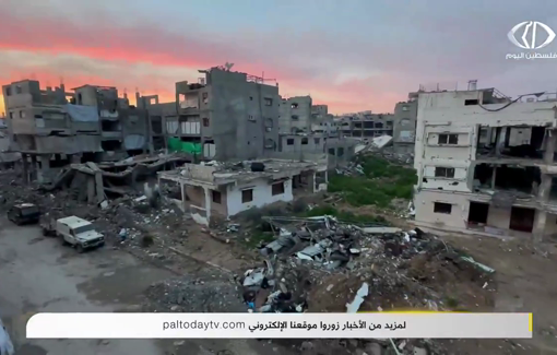 Thumbnail preview image for the video titled: Heavy IDF gunfire early morning in Shujaiya