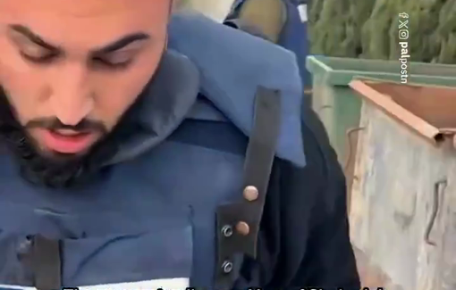 Thumbnail preview image for the video titled: Palestinian journalist Yousef Shehadeh was shot by Israeli forces while covering the demolition of a prisoner's home