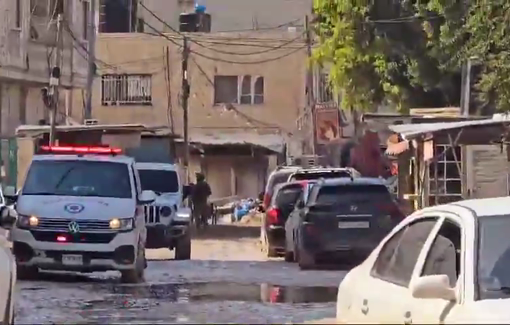 Thumbnail preview image for the video titled: Israeli soldiers closed the perimeter of Jenin Governmental Hospital and prevented patients from entering