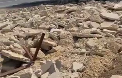 Thumbnail preview image for the video titled: Israeli forces demolished a house under construction in the village of Al-Auja, north of Jericho