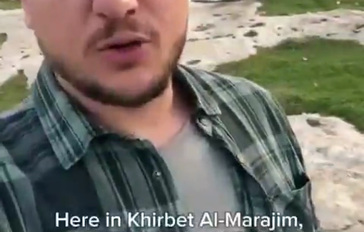 Thumbnail preview image for the video titled: A Palestinian family survived a potential massacre after settlers set fire to their home while they were inside in Khirbet al-Marajim