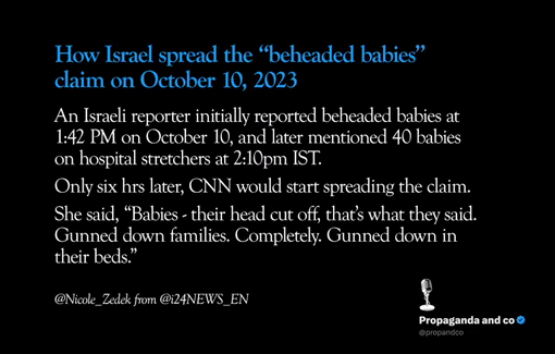 Thumbnail preview image for the video titled: Compilation of Israeli and zionist propaganda from October, 2023.