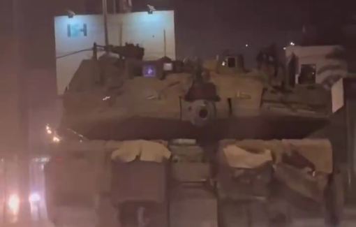 Thumbnail preview image for the video titled: Israeli tanks invaded western Jenin