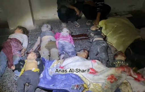 Thumbnail preview image for the video titled: Dozens of babies and children killed in their sleep by Israeli bombing