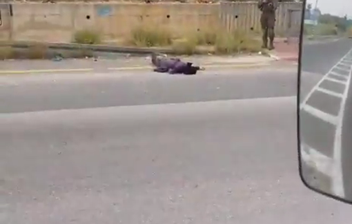 Thumbnail preview image for the video titled: The body of the female lawyer Amanat Ibrahim Muhammad Yaqoub executed by Israeli soldiers