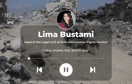 Thumbnail preview image for the video titled: For 300 days, Israel has been committing heinous crimes against the Palestinian civilian population in Gaza Strip,