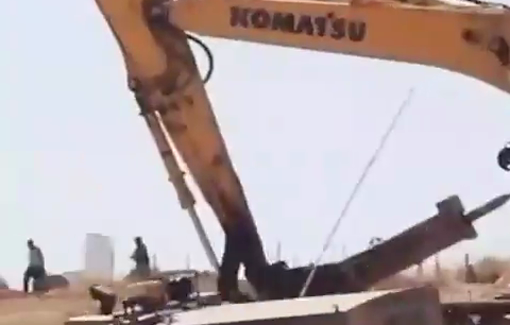 Thumbnail preview image for the video titled: Israeli bulldozers erase agricultural infrastructure in Sha'ab al-Butum