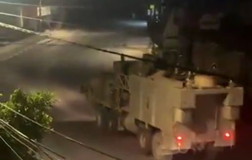 Thumbnail preview image for the video titled: Israeli tropps are being deployed towards Sanur in Jenin, north of the West Bank