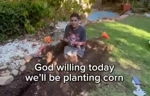 Thumbnail preview image for the video titled: 15-year-old Ahmed lost both legs in Gaza, now gardening after treatment in U.S.