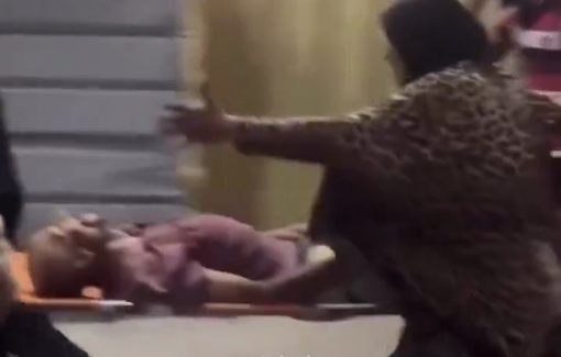 Thumbnail preview image for the video titled: Woman breaks down after her discovering her husband was killed at Netzarim aid site
