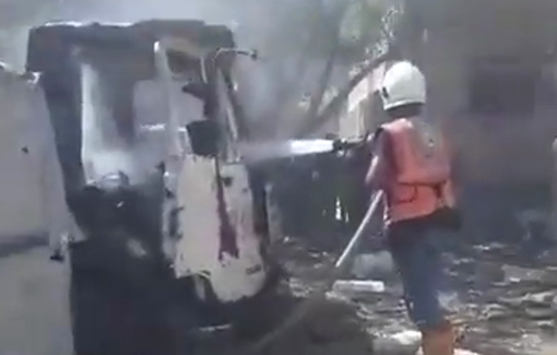 Thumbnail preview image for the video titled: Rescue at Al-Zahra school, where the IDF says it targeted but the names of the victims are those of the entire Mahani family