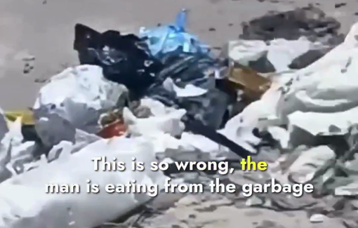 Thumbnail preview image for the video titled: People are now eating from trash as food completely disappears from the market