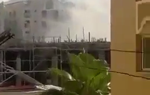 Thumbnail preview image for the video titled: An Israeli missile dropped on a densely populated residential building