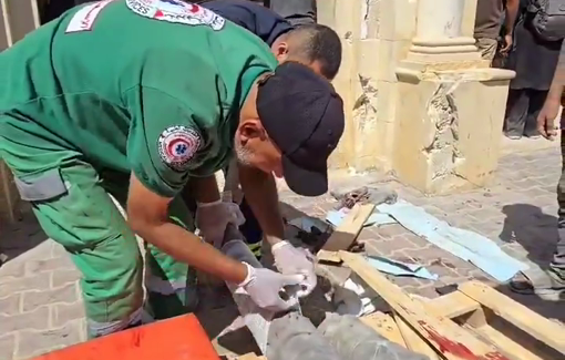Thumbnail preview image for the video titled: Casualties from ye another Israeli massacre of aid seekers in northern Gaza