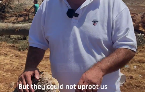Thumbnail preview image for the video titled: The resident of Al-Mughayir: “They could uproot the trees. But they could not uproot us”