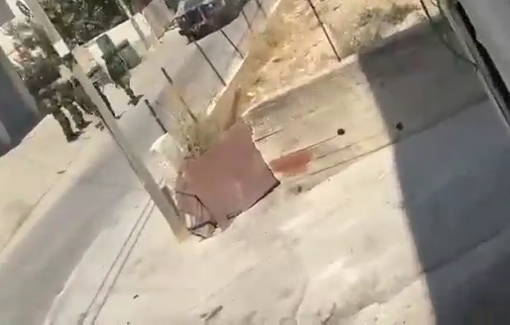 Thumbnail preview image for the video titled: IDF soldiers arrest a Palestinian child during the ongoing incursion into the town of Teqoa