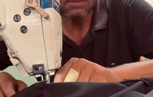 Thumbnail preview image for the video titled: Palestinian rehabilitate a sewing factories