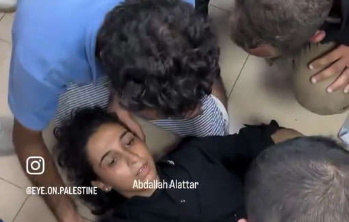 Thumbnail preview image for the video titled: Rescue of Salma Al Qadoumi Palestinian - Australian journalist wounded by IDF while covering ground operations