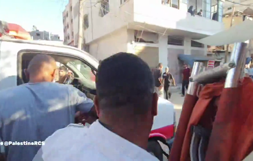 Thumbnail preview image for the video titled: Victims of Deir al-Balah market strike taken to hospital