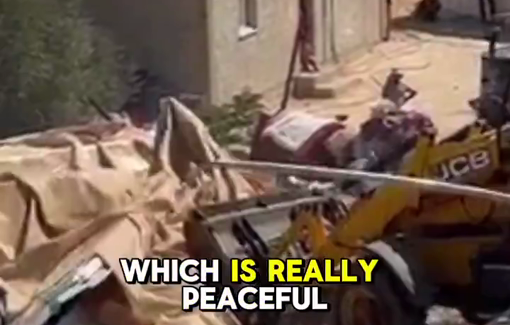 Thumbnail preview image for the video titled: IDF launch punitive house demolitions in Palestinian in Umm al-Khair