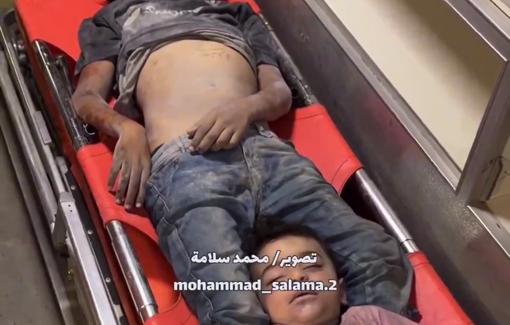 Thumbnail preview image for the video titled: Children killed in IDF night strikes on houses in Khan Younis