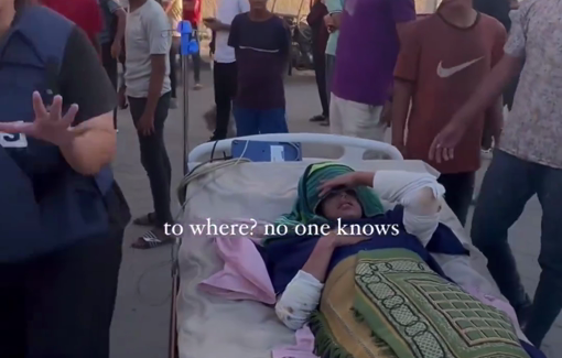 Thumbnail preview image for the video titled: Forced evacuation of Al-Aqsa Martyrs Hospital, Deir al-Balah