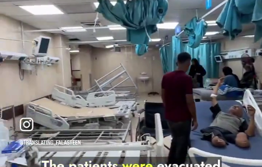 Thumbnail preview image for the video titled: Al-Aqsa hospital emergency department emptied after evacuation orders