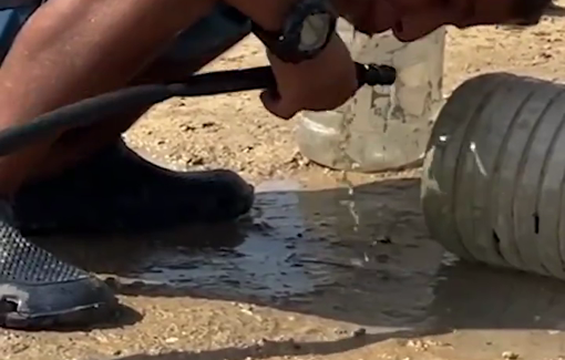 Thumbnail preview image for the video titled: Palestinian children are drinking contaminated water