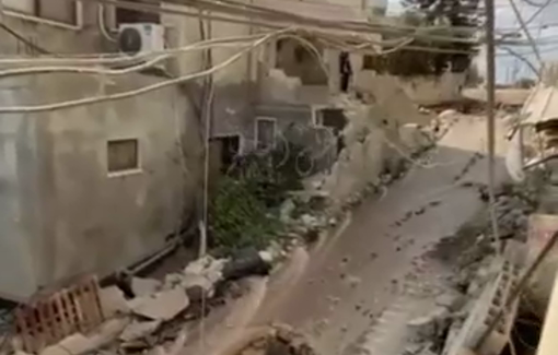 Thumbnail preview image for the video titled: Idf destroy water line Nour Shams