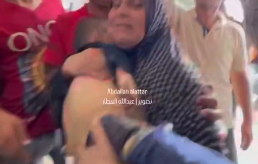 Thumbnail preview image for the video titled: "Wake up Jood!" Mother tries to resuscitate her disabled son killed in Al-Manfalouti school