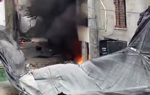 Thumbnail preview image for the video titled: Tulkarem |  Israeli military blows up another home in Nour Shames Refugee Camp