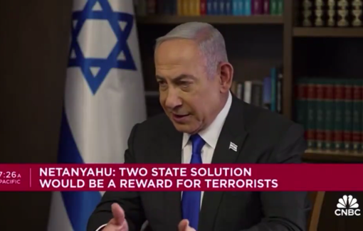 Thumbnail preview image for the video titled: Netanyahu: “the two-state solution would be the greatest reward for the terrorists that you can imagine”