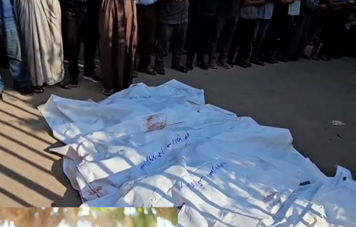 Thumbnail preview image for the video titled: Funerals of Al-Assar family killed overnight in Khan Younis