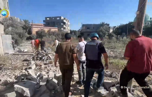 Thumbnail preview image for the video titled: Report from inside the bombed Al-Duqqi family home