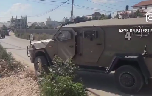 Thumbnail preview image for the video titled: Soldiers shoot to threaten journalists in Thinnaba, Tulkarm