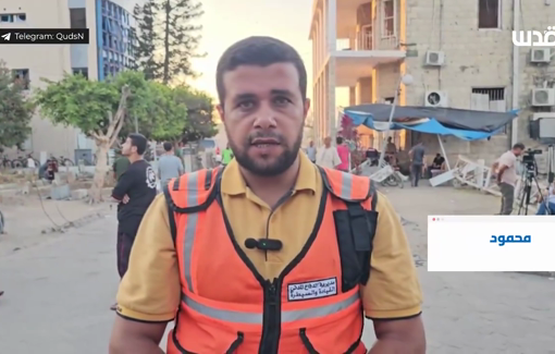 Thumbnail preview image for the video titled: After an SOS from the rubble, 2 martyrs and 11 injured were retrieved in Liddawi family home