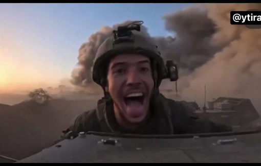 Thumbnail preview image for the video titled: Primitively gleeful for blowing up Gaza