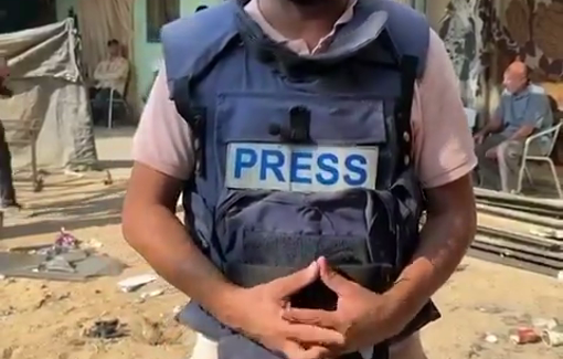 Thumbnail preview image for the video titled: Aftermath of strike on tent in Halima Saadia school